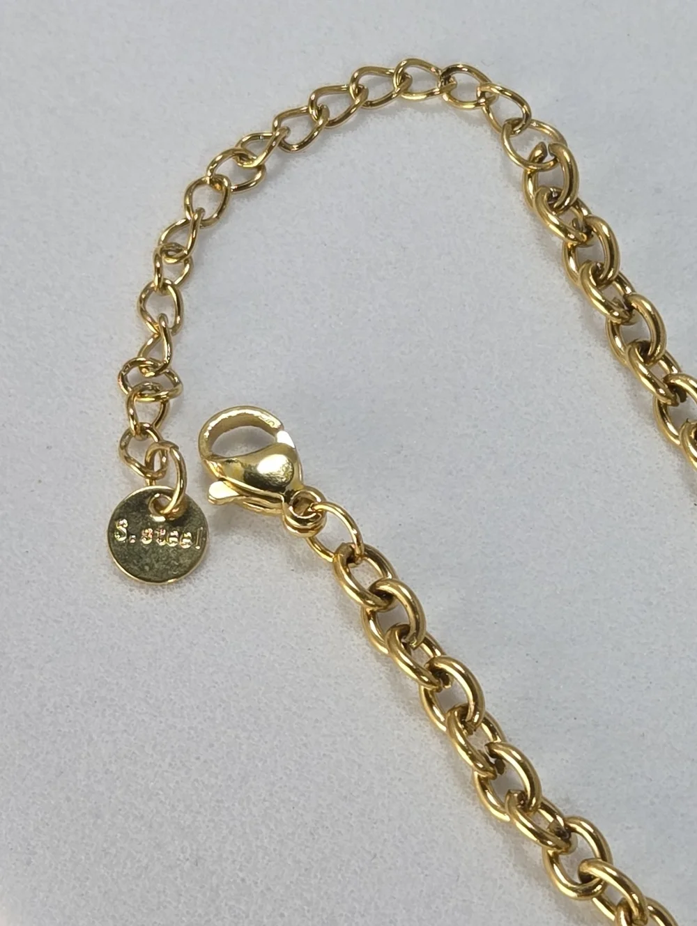 Gold Conch Shell Charm Bracelet Stainless Steel Coastal Granddaughter Beach Vibe